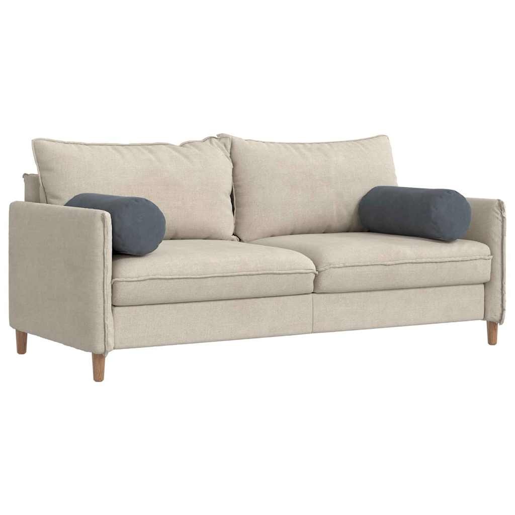 VidaXL Bolster Kussens 2 pcs Donkergrijs Ø 25 x 70 cm Katoen Stof