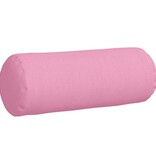 VidaXL Bolster Kussens 2 pcs Roze Ø 25 x 70 cm Stof