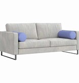 VidaXL Bolster Kussens 2 pcs Jeans Blauw Ø 25 x 70 cm Stof