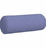 VidaXL Bolster Kussens 2 pcs Jeans Blauw Ø 25 x 70 cm Stof