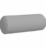 VidaXL Bolster Kussens 2 pcs Wolkengrijs Ø 25 x 70 cm Stof