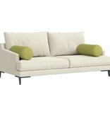 VidaXL Bolster Kussens 2 pcs Lichtgroen Ø 25 x 70 cm Stof