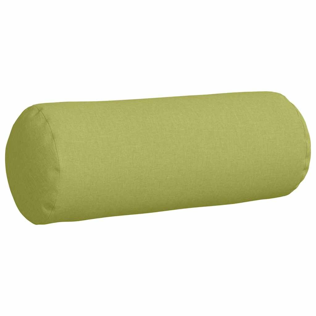 VidaXL Bolster Kussens 2 pcs Lichtgroen Ø 25 x 70 cm Stof