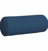 VidaXL Bolster Kussens 2 pcs Blauw Ø 25 x 70 cm Stof