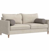 VidaXL Bolster Kussens 2 pcs Taupe Ø 25 x 70 cm Stof