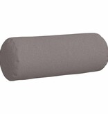 VidaXL Bolster Kussens 2 pcs Taupe Ø 25 x 70 cm Stof