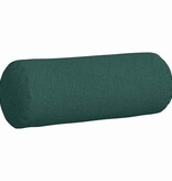 VidaXL Bolster Kussens 2 pcs Donkergroen Ø 25 x 70 cm Stof