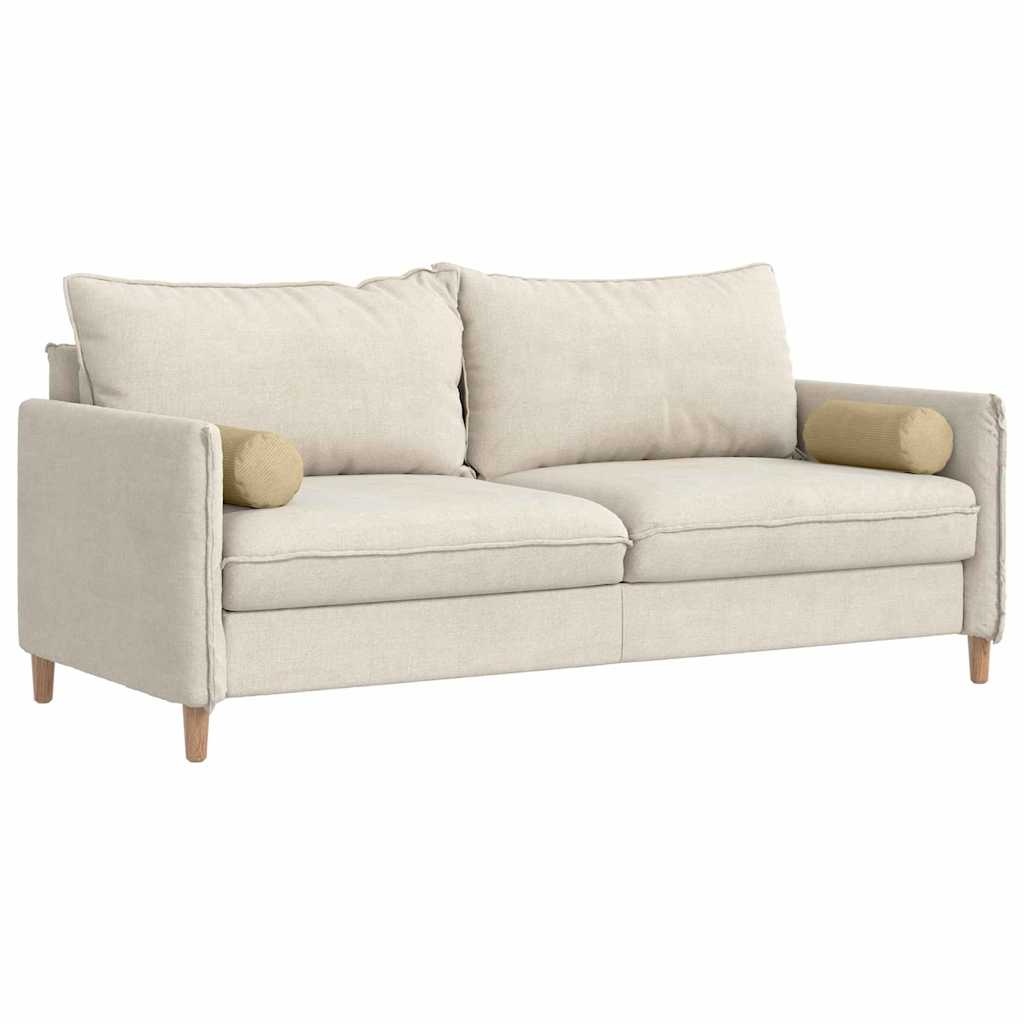 VidaXL Bolster Kussens 2 pcs Grijs groen Ø 15 x 40 cm Katoen Stof