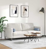 VidaXL Bolster Kussens 2 pcs Blauw Ø 15 x 40 cm Katoen Stof