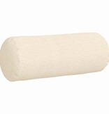 VidaXL Bolster Kussens 2 pcs Crème Ø 15 x 40 cm Katoen Stof