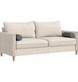 VidaXL Bolster Kussens 2 pcs Donkergrijs Ø 15 x 40 cm Katoen Stof