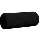 VidaXL Bolster Kussens 2 pcs Zwart Ø 15 x 40 cm Microvezel Stof