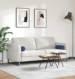 VidaXL Bolster Kussens 2 pcs Politieblauw Ø 15 x 40 cm Katoen Stof