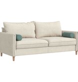 VidaXL Bolster Kussens 2 pcs Zeegroen Ø 15 x 40 cm Katoen Stof