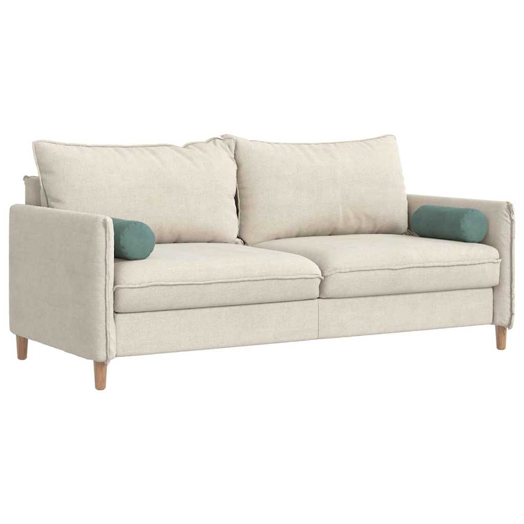 VidaXL Bolster Kussens 2 pcs Zeegroen Ø 15 x 40 cm Katoen Stof