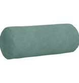 VidaXL Bolster Kussens 2 pcs Zeegroen Ø 15 x 40 cm Katoen Stof