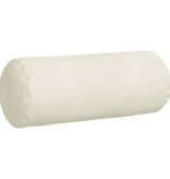 VidaXL Bolster Kussens 2 pcs Crème Ø 15 x 40 cm Katoen Stof