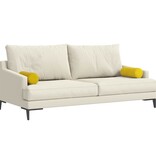 VidaXL Bolster Kussens 2 pcs Geel Ø 15 x 40 cm Katoen Stof