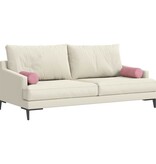 VidaXL Bolster Kussens 2 pcs Roze Ø 15 x 40 cm Katoen Stof