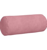 VidaXL Bolster Kussens 2 pcs Roze Ø 15 x 40 cm Katoen Stof