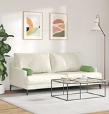 VidaXL Bolster Kussens 2 pcs Lichtgroen Ø 15 x 40 cm Katoen Stof