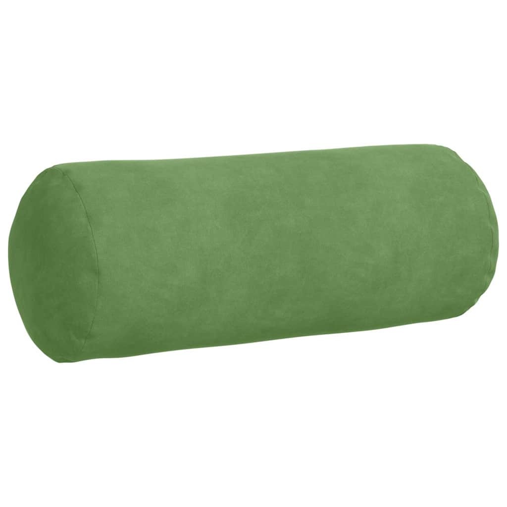 VidaXL Bolster Kussens 2 pcs Lichtgroen Ø 15 x 40 cm Katoen Stof