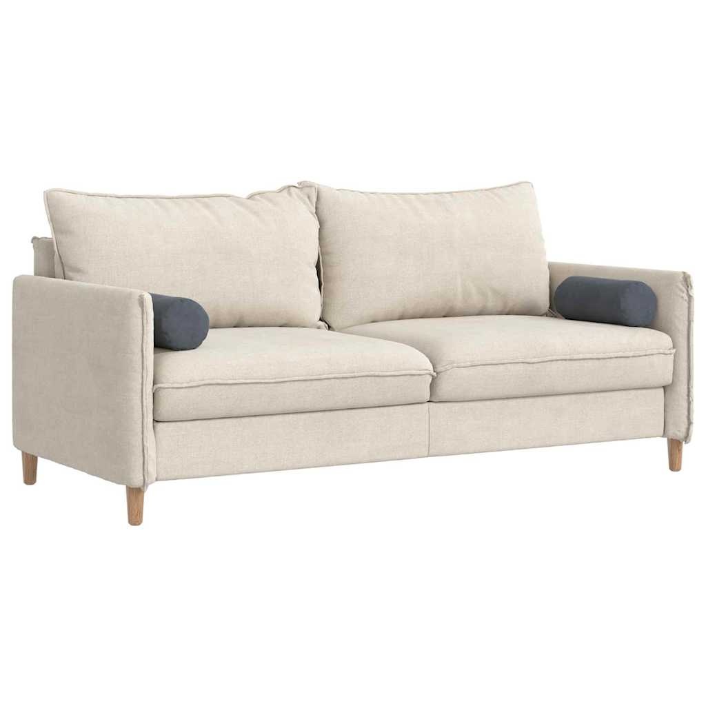 VidaXL Bolster Kussens 2 pcs Donkergrijs Ø 15 x 40 cm Katoen Stof