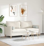 VidaXL Bolster Kussens 2 pcs Lichtgrijs Ø 15 x 40 cm Katoen Stof