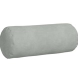VidaXL Bolster Kussens 2 pcs Lichtgrijs Ø 15 x 40 cm Katoen Stof