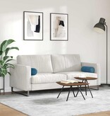 VidaXL Bolster Kussens 2 pcs Blauw Ø 15 x 40 cm Katoen Stof