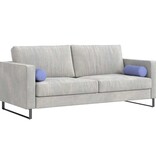 VidaXL Bolster Kussens 2 pcs Jeans Blauw Ø 15 x 40 cm Stof