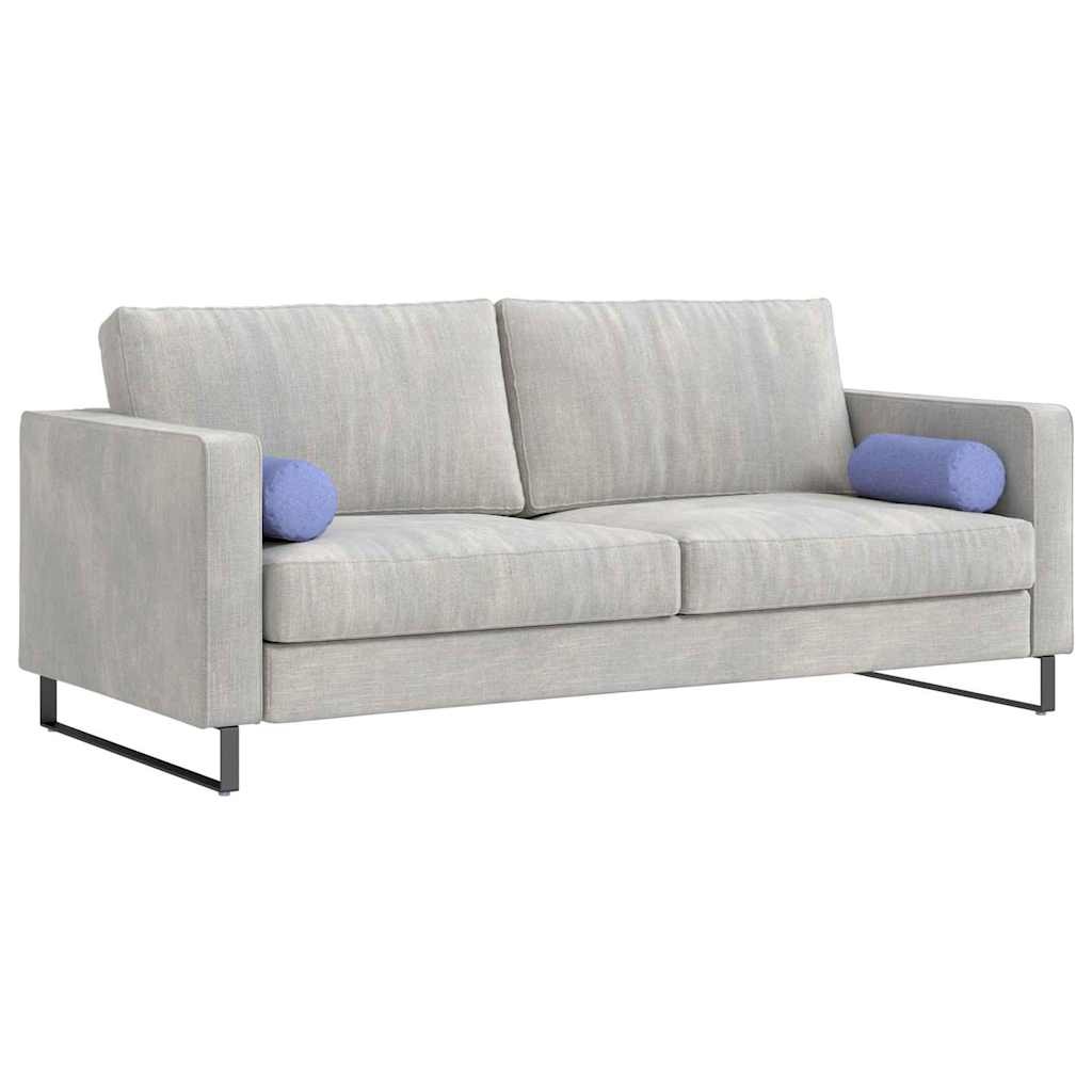 VidaXL Bolster Kussens 2 pcs Jeans Blauw Ø 15 x 40 cm Stof