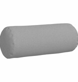VidaXL Bolster Kussens 2 pcs Wolkengrijs Ø 15 x 40 cm Stof