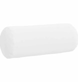 VidaXL Bolster Kussens 2 pcs Wit Ø 15 x 40 cm Stof