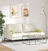 VidaXL Bolster Kussens 2 pcs Lichtgroen Ø 15 x 40 cm Stof