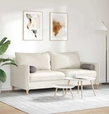 VidaXL Bolster Kussens 2 pcs Taupe Ø 15 x 40 cm Stof