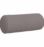 VidaXL Bolster Kussens 2 pcs Taupe Ø 15 x 40 cm Stof