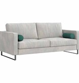 VidaXL Bolster Kussens 2 pcs Donkergroen Ø 15 x 40 cm Stof