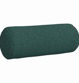 VidaXL Bolster Kussens 2 pcs Donkergroen Ø 15 x 40 cm Stof