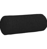 VidaXL Bolster Kussens 2 pcs Zwart Ø 15 x 40 cm Stof