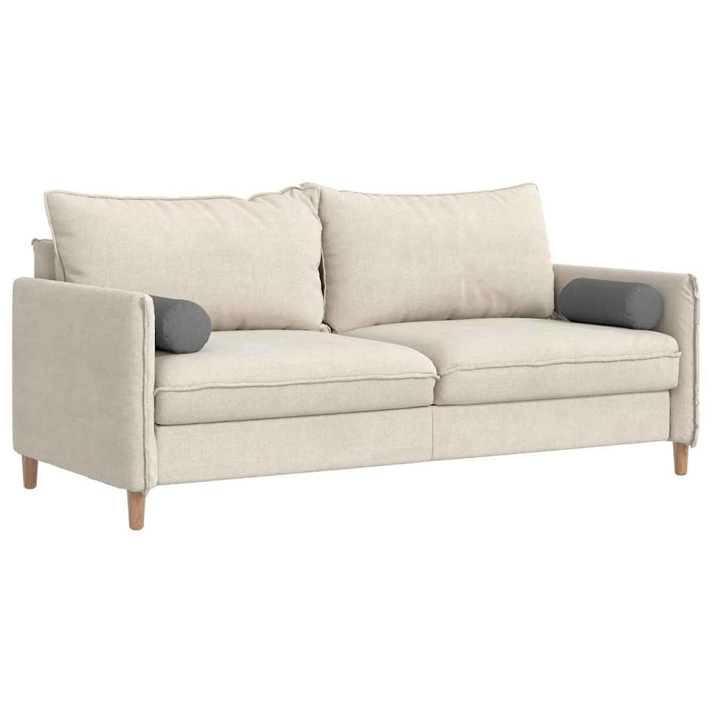 VidaXL Bolster Kussens 2 pcs Donkergrijs Ø 15 x 40 cm Stof