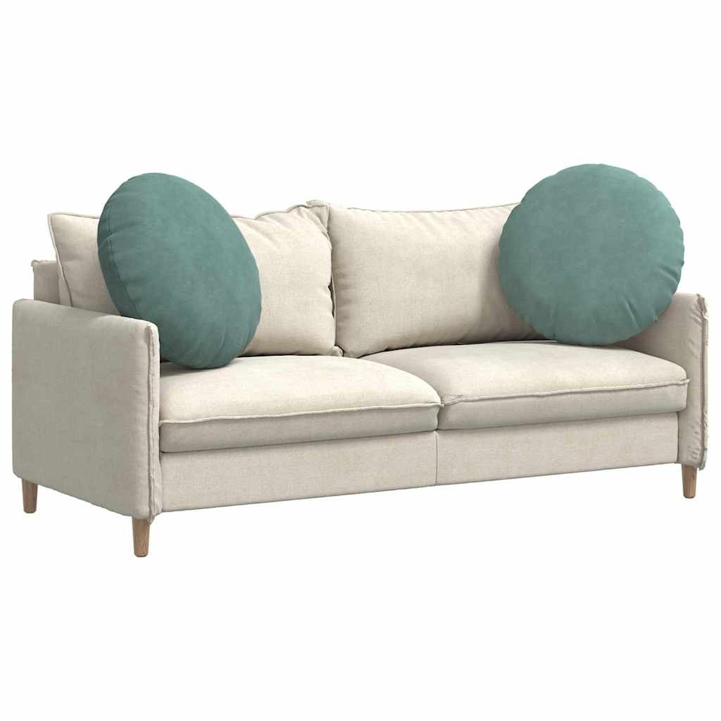 VidaXL Zitkussens 2 pcs Zeegroen Ø 40 x 13 cm Fluweel