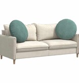 VidaXL Zitkussens 2 pcs Zeegroen Ø 40 x 13 cm Fluweel