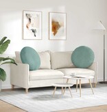 VidaXL Zitkussens 2 pcs Zeegroen Ø 40 x 13 cm Fluweel