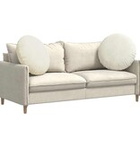 VidaXL Zitkussens 2 pcs Crème Ø 40 x 13 cm Fluweel