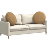 VidaXL Zitkussens 2 pcs Bruin Ø 40 x 13 cm Fluweel