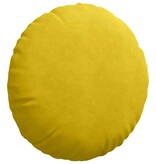 VidaXL Zitkussens 2 pcs Geel Ø 40 x 13 cm Fluweel