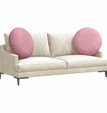 VidaXL Zitkussens 2 pcs Roze Ø 40 x 13 cm Fluweel