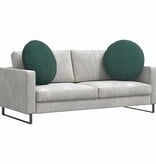 VidaXL Zitkussens 2 pcs Donkergroen Ø 40 x 13 cm Fluweel