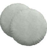 VidaXL Zitkussens 2 pcs Lichtgrijs Ø 40 x 13 cm Fluweel